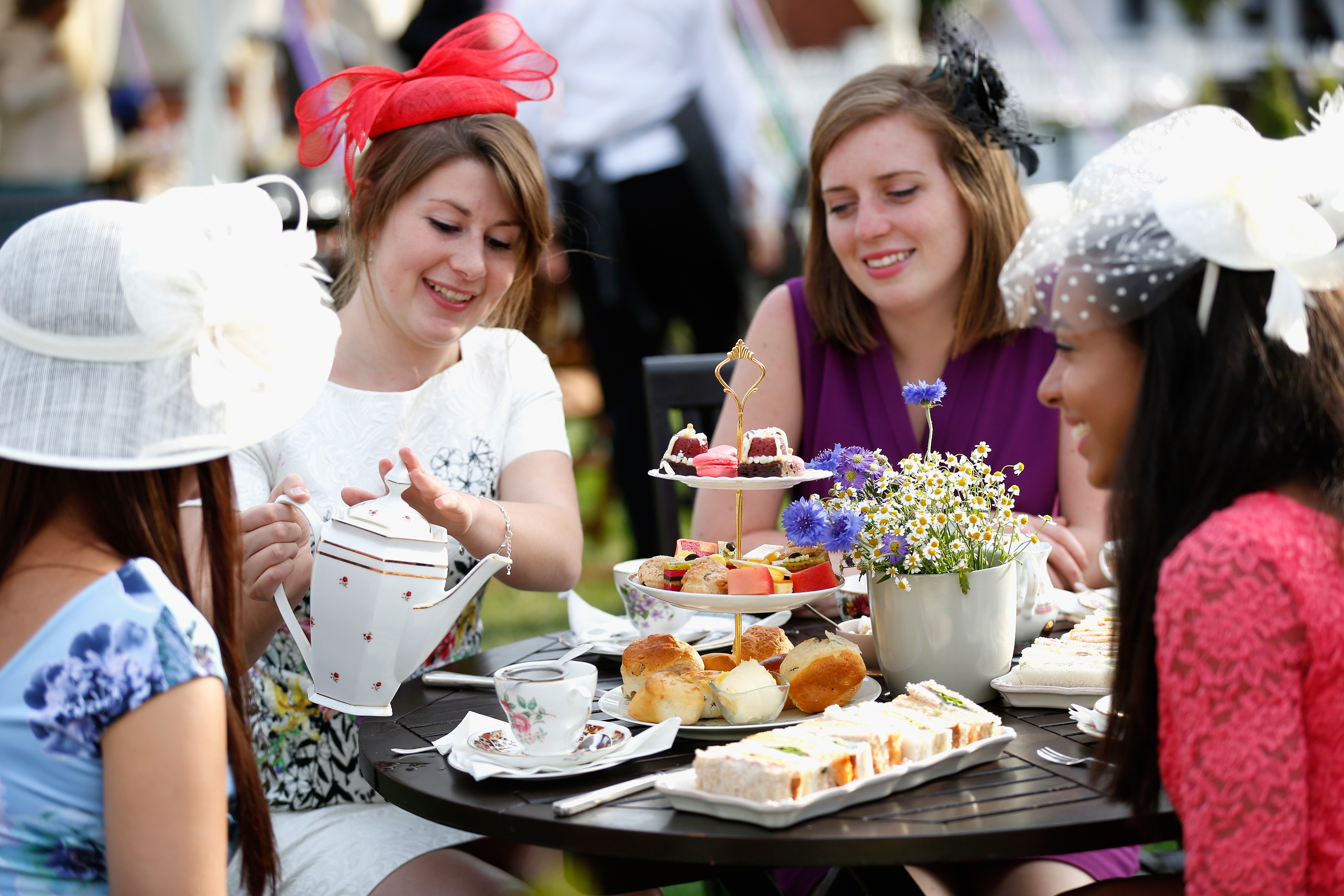 Royal Ascot Ladies Day Guests at Afternoon Tea