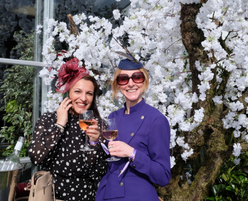 Ladies enjoying hospitality at Cheltenham Festival