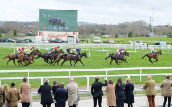 Cheltenham Festival 2024- Cheltenham Racecourse - Silks Restaurant Hospitality View - Champions Day Race