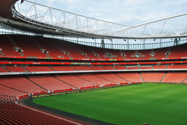 Arsenal Emirates Stadium - Arsenal FC Half Pitch View