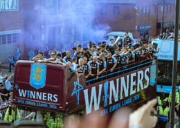 aston villa open top bus trophy parade
