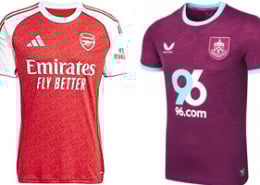 Arsenal v Burnley 2025-26 Kits