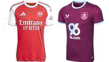Arsenal v Burnley 2025-26 Kits