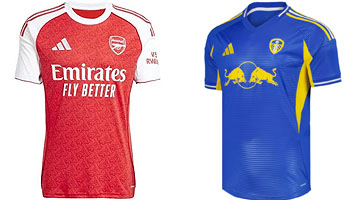 Arsenal v Leeds United 2025-26 Kits