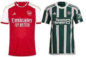 Arsenal v Man United 2023-24 Shirts