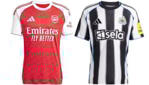 Arsenal v Newcastle 2025-26 Kits