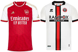 Arsenal v Sheffield United 2023-24 Shirts