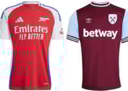 Arsenal v West Ham 2024-25