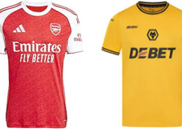 Arsenal v Wolves 2025-26 Kits