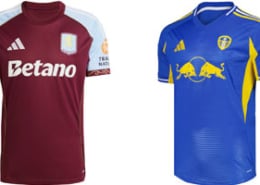Aston Villa v Leeds United 2025-26 Kits