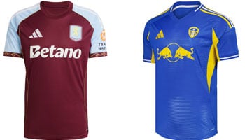 Aston Villa v Leeds United 2025-26 Kits