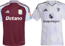 Aston Villa v Man United 2025-26 Kits