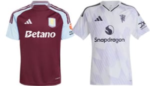 Aston Villa v Man United 2025-26 Kits