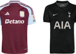 Aston Villa v Spurs 2025-26 Kits