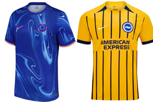 Chelsea v Brighton 2024-25 Kits