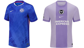 Chelsea v Brighton 2025-26 Kits