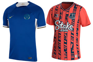 Chelsea v Everton 2023-24 Shirts-Recovered