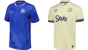 Chelsea v Everton 2025-26 Kits