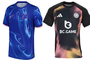 Chelsea v Leicester 2024-25 Kits