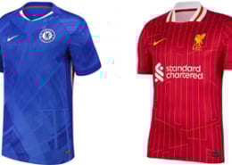 Chelsea v Liverpool 2025-26 Kits