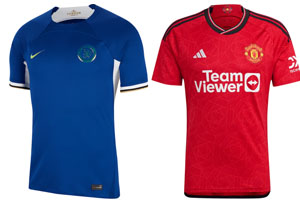 Chelsea v Man United 2023-24 Shirts-Recovered