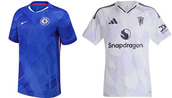 Chelsea v Man United 2025-26 Kits