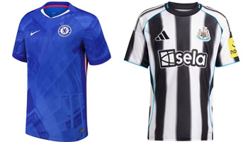 Chelsea v Newcastle 2025-26 Kits
