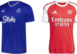 Everton v Arsenal 2025-26 Kits