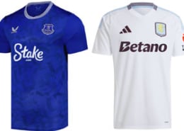 Everton v Aston Villa 2024-25 Shirts and Hospitality Packages