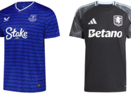 Everton v Aston Villa 2025-26 Shirts