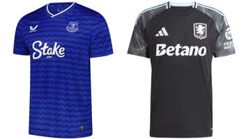 Everton v Aston Villa 2025-26 Shirts
