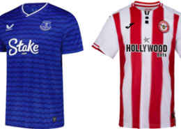 Everton v Brentford 2025-26 Kits