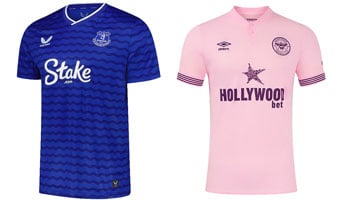 Everton v Brentford 2025-26 Kits