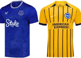 Everton v Brighton 2024-25 Shirts