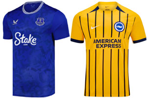 Everton v Brighton 2024-25 Shirts