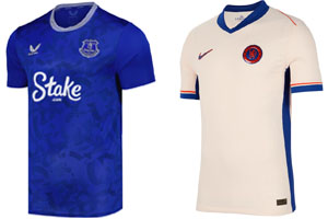 Everton v Chelsea 2024-25 Kits