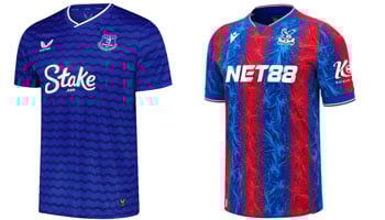 Everton v Crystal Palace 2025-26 Kits