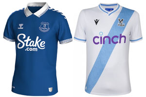 Everton v Crystal palace 2023-24 Shirts