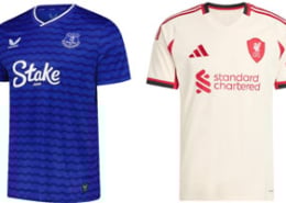 Everton v Liverpool 2025-26 Kits