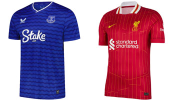 Everton v Liverpool 2025-26 Kits