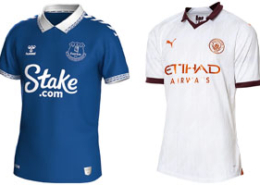 Everton v Man City 2023-24 Shirts