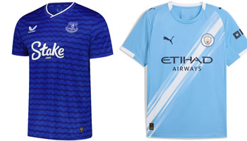 Everton v Man City 2025-26 Kits
