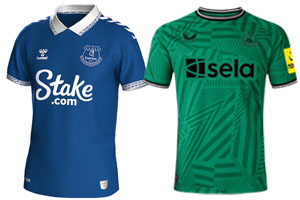 Everton v Newcastle 2023-24 Shirts