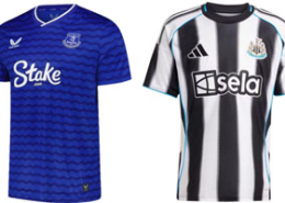 Everton v Newcastle 2025-26 Kits