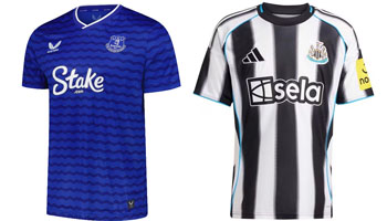 Everton v Newcastle 2025-26 Kits