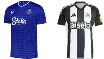 Everton v Newcastle 2025-26 Kits