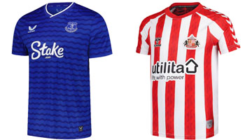 Everton v Sunderland 2025-26 Kits
