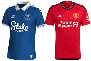 Everton v man United 2023-24 Shirts