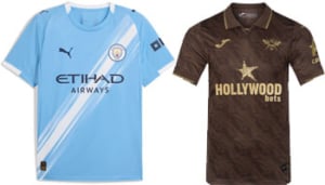 Man City v Brentford 2025-26 Kits