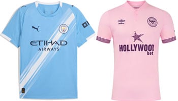 Man City v Brentford 2025-26 Kits